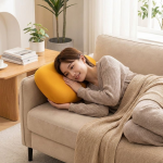 Gentle Washable Slow Rebound Ice Silk Nap Pillow Ergonomic Comfortable Neck Cool Touch Soft Travel Home Sleep