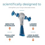 Sweat-resistant Adjustable Lung Exerciser Breath Trainer Capacity Resistance Training