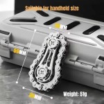 Smooth Metal Sprockets Flywheel Gear Fingertip Gyro Fidgeting Spinner Antistress Anxiety Bike Chains Fidget Toys Adult