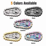 Smooth Metal Sprockets Flywheel Gear Fingertip Gyro Fidgeting Spinner Antistress Anxiety Bike Chains Fidget Toys Adult
