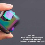 Easy To Use Square Decompression Spinning Dice Cube Anti-Anxiety Fingertip Toys Hand Fidget Spinner Vent Flipo Flip Children