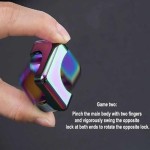 Easy To Use Square Decompression Spinning Dice Cube Anti-Anxiety Fingertip Toys Hand Fidget Spinner Vent Flipo Flip Children