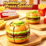 Pocket-sized Arrival Hamburger Hand Rotating Gyroscope Puzzle Ball Stress Sensory Educational Smooth Relief Toy