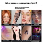 Vibrant Halloween Eyebrow Stickers Spider Web Tattoo Body Makeup Waterproof Temporary Fake