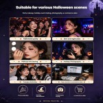 Vibrant Halloween Eyebrow Stickers Spider Web Tattoo Body Makeup Waterproof Temporary Fake