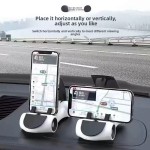 Led Creative Car Phone Stand Dashboard Mount Universal Navigation Holder 360° Rotatable Bracket Vehicle