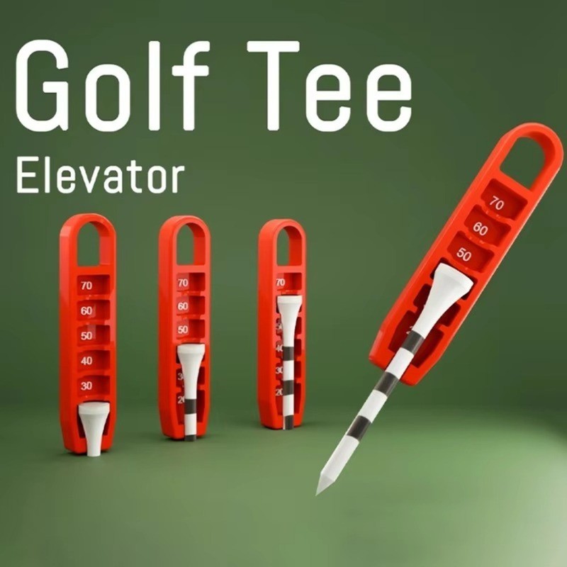 Secure 3D Printed Golf Tee Elevator Precise Placement Portable Lifter Lightweight Tools Gift