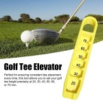 Secure 3D Printed Golf Tee Elevator Precise Placement Portable Lifter Lightweight Tools Gift