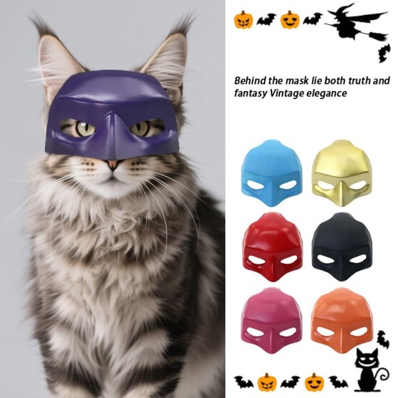 Bright 1pc Bat Cat Avenger Mask Pet Supplies Funny Suitable Parties Hats
