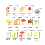 Premium Mini Resin Mushroom Ornaments Micro Landscape Decor Dollhouse Miniature Model Fairy Moss Garden Diy Bonsai