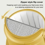 Collapsible Household Portable Foot Bath Artifact Foldable Soaking Bag Non-slip Base Insulation Function Bucket
