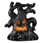 Durable Halloween Decoration Ghost Face Tree Stump Lantern LED Glowing Pumpkin Decor Festival Party Atmosphere Horror