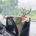 Weather Resistant Mini Head Figurine Decoration Pvc Set Elk Zebra Deer Wolf Tiger Wall Sculpture Refrigerator