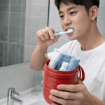 Hypoallergenic Leak-Proof Design Travel Toothbrush Cup Vented Portable Size