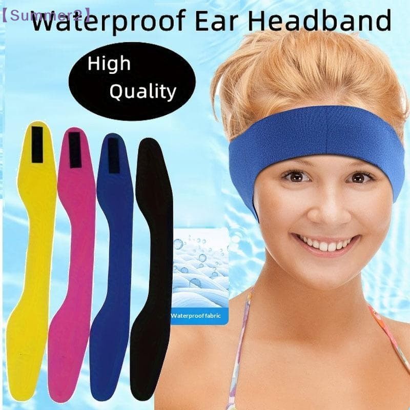 Lightweight Waterproof Neoprene Ear Headband Adjustable Swimming Protection Headgear Diving Fabric Water Sports Accessories