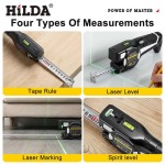 Waterproof 2-in-1 Ray Rangefinder Tape Measure Infrared Steel Indoor Measuring Instrument Crosshair Decoration