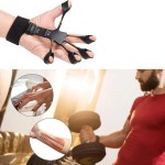Ergonomic Finger Wrist Stretcher Silicone Trainer Strength Recovery Flexion Extension Vein