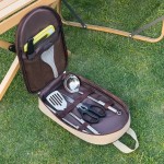 Easy To Install Outdoor Camping Cookware Storage Bag Handheld BBQ Utensils Travel Utensil Tableware Pouch