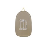 Easy To Install Outdoor Camping Cookware Storage Bag Handheld BBQ Utensils Travel Utensil Tableware Pouch