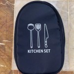 Easy To Install Outdoor Camping Cookware Storage Bag Handheld BBQ Utensils Travel Utensil Tableware Pouch
