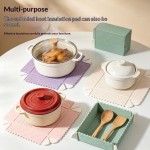 Collapsible Magnetic Foldable Silicone Heat Insulation Mat Anti Scald Non Slip Easy Clean Table Pad Dining Kitchen Daily Use