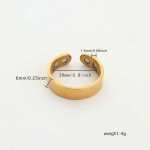 Stackable Stainless Steel Magnet Ring Anti Snoring Rings Copper Ultra Strength Magnetic Field Men Women Therapy