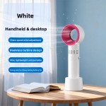 Foldable Portable Bladeless Desk Fan USB Rechargeable Handheld Cooling Mini Personal Fans Home Office Travel Outdoor