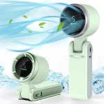 Heavy Duty 2026 Hanging Neck Outdoor 180 Degree Folding Desktop Mini Fan Hand-held High-speed Powerful Turbo