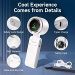 Heavy Duty 2026 Hanging Neck Outdoor 180 Degree Folding Desktop Mini Fan Hand-held High-speed Powerful Turbo