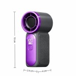 Secure Mini Handheld Fan 3000mAh High Speed LED Display 100 Adjustable Settings USB Rechargeable Desk Travel