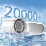 Secure Mini Handheld Fan 3000mAh High Speed LED Display 100 Adjustable Settings USB Rechargeable Desk Travel
