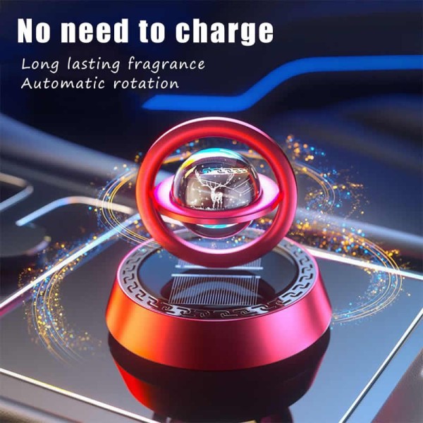 Waterproof Starry Sky Solar-Powered Car Air Freshener Elegant Long-Lasting Fragrance Stylish Perfume Hanging Decor Perfect Gift