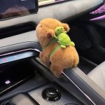 Modern Capybara Car Interior Center Console Displays Handle Wiper Accessories Handbrake Door Cute Plush Dolls Arm Band