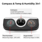 Heat Resistant Guide Ball Interior Accessories Car Ornaments Compass Thermometer Hygrometer Boat Truck Off Road 4x4 Multi-functional