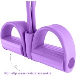 Comfortable 6-Tube Tensioner Multi-Functional Household Fitness Yoga Abdominal Strengthening Elastic Band Tension Rope Sit-Up Assistive
