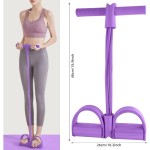Comfortable 6-Tube Tensioner Multi-Functional Household Fitness Yoga Abdominal Strengthening Elastic Band Tension Rope Sit-Up Assistive