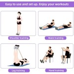 Comfortable 6-Tube Tensioner Multi-Functional Household Fitness Yoga Abdominal Strengthening Elastic Band Tension Rope Sit-Up Assistive