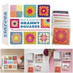 Silent 50 Mix Matchs Designs DIY Knitted Pattern Cards Set Crochet Patterns Adults Grandma