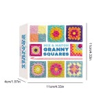 Silent 50 Mix Matchs Designs DIY Knitted Pattern Cards Set Crochet Patterns Adults Grandma