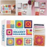 Silent 50 Mix Matchs Designs DIY Knitted Pattern Cards Set Crochet Patterns Adults Grandma