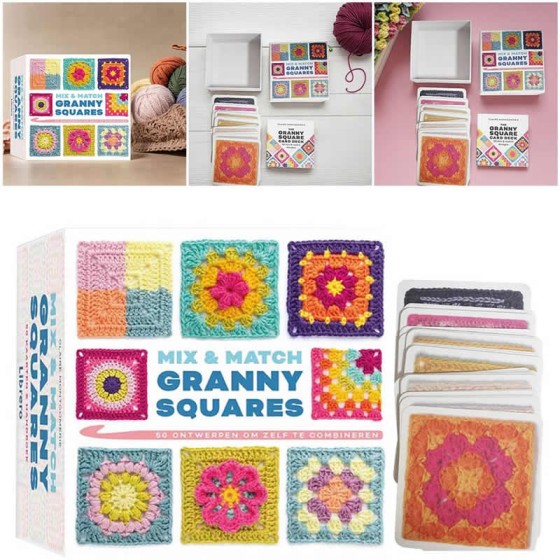 Silent 50 Mix Matchs Designs DIY Knitted Pattern Cards Set Crochet Patterns Adults Grandma