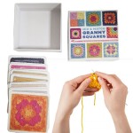 Silent 50 Mix Matchs Designs DIY Knitted Pattern Cards Set Crochet Patterns Adults Grandma