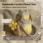 Easy To Use Detachable Flower Bag Floral Shoulder Crochet Oversized Casual Daily Use Commuting