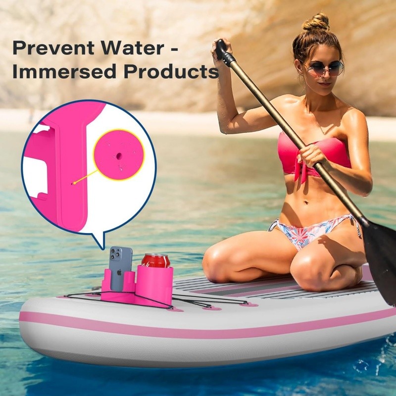 Portable Anti Tilt SUP Cup Phone Holder No Spill Drink Bottle Mount Water Sports Paddle Board Kayak Canoe