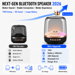Foldable 2026 Portable Wireless Soundbar Bluetooth 5.0 Home Theater TWS Speaker Hi-Fi Acoustic Breathing Lamp Subwoofer Android IOS