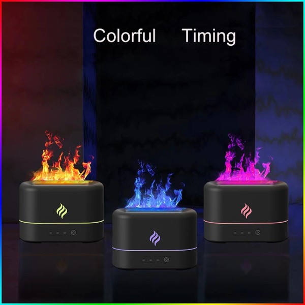 Premium Quality RGB Flame Light Bedroom Fragrance Diffuser Atmosphere Lamp Bedside Table Creative Humidifier Living Room Office
