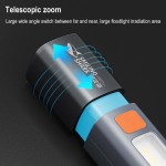 Uv Protection Mini Flashlight Hook Outdoor Portable Strong Light Side Lights Long Range Rechargeable Tactical Torch Camp