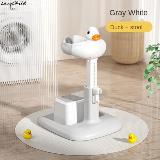 Premium LazyChild Baby Shower Rack APS TPE Standing Foldable Artifact Bathtub Stand