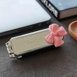 Easy To Use 1pc Portable Stylish Mini Folding Women's Hair Brush Rubber Bristles All Types Perfect Travelling Shopping