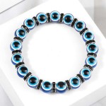 Premium 10mm Lucky Blue Evil Eye Bracelet Palm Butterfly Owl Elephant Pendant Charm Crystal Resin Beaded Bracelets Women Men Jewelry
